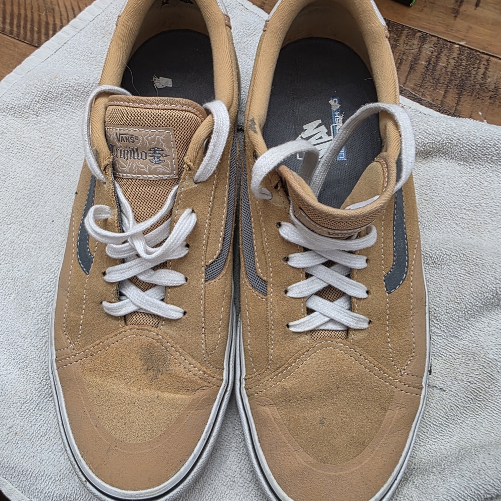 Vans Tan and Gray Men's Sneakers